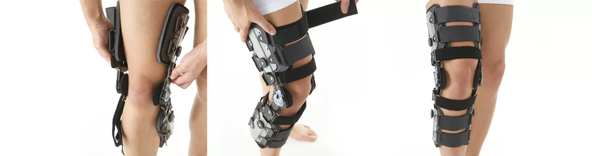طريقة لبس الركبة المفصلية بعداد Adjustable Hinged Knee Brace