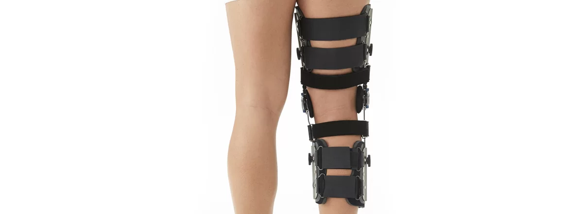 Post-Operative ROM Knee Brace with Dial Pin Lock & Adjustable Length (7)